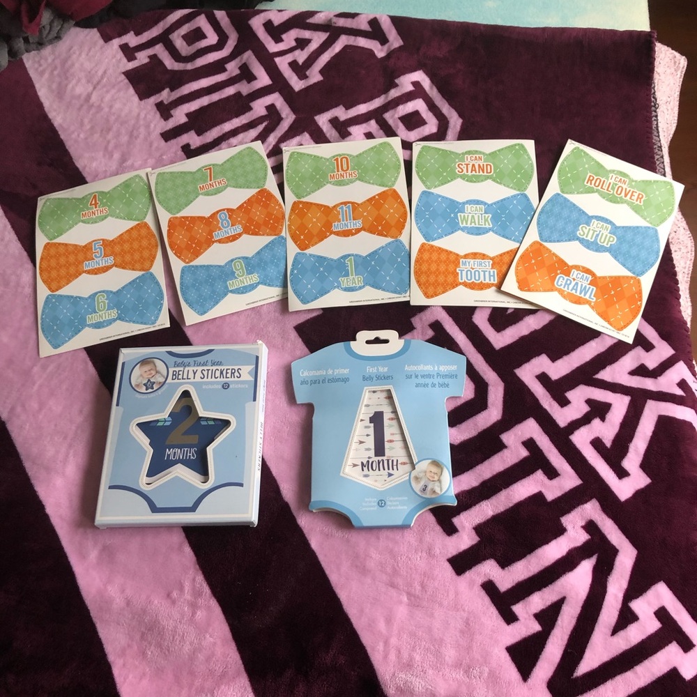 First year belly stickers/cutouts